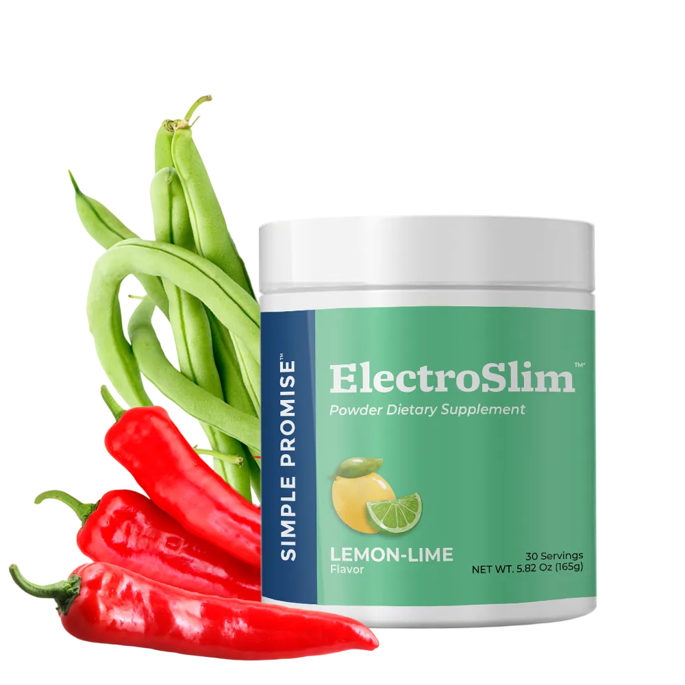 ElectroSlim electrolyte powder supplement jar — lemon lime flavor